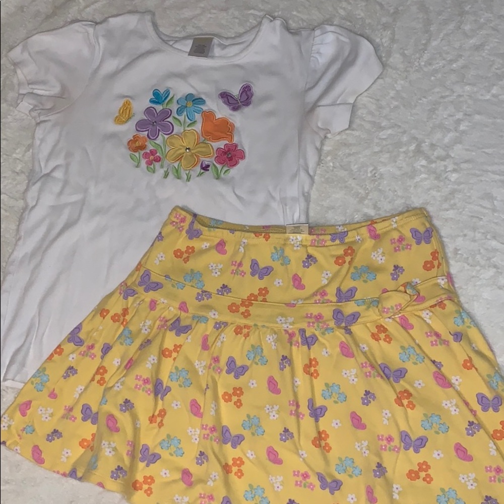Gymboree Girls Skirt & Tee Set | 10/12